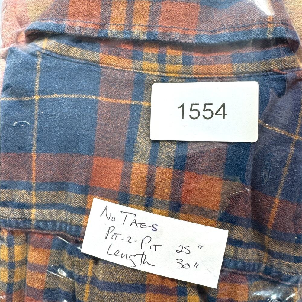 Upcycled Bleached Plaid Flannel Shirt XL Distressed Grunge Y2K Skater - Picture 8 of 8